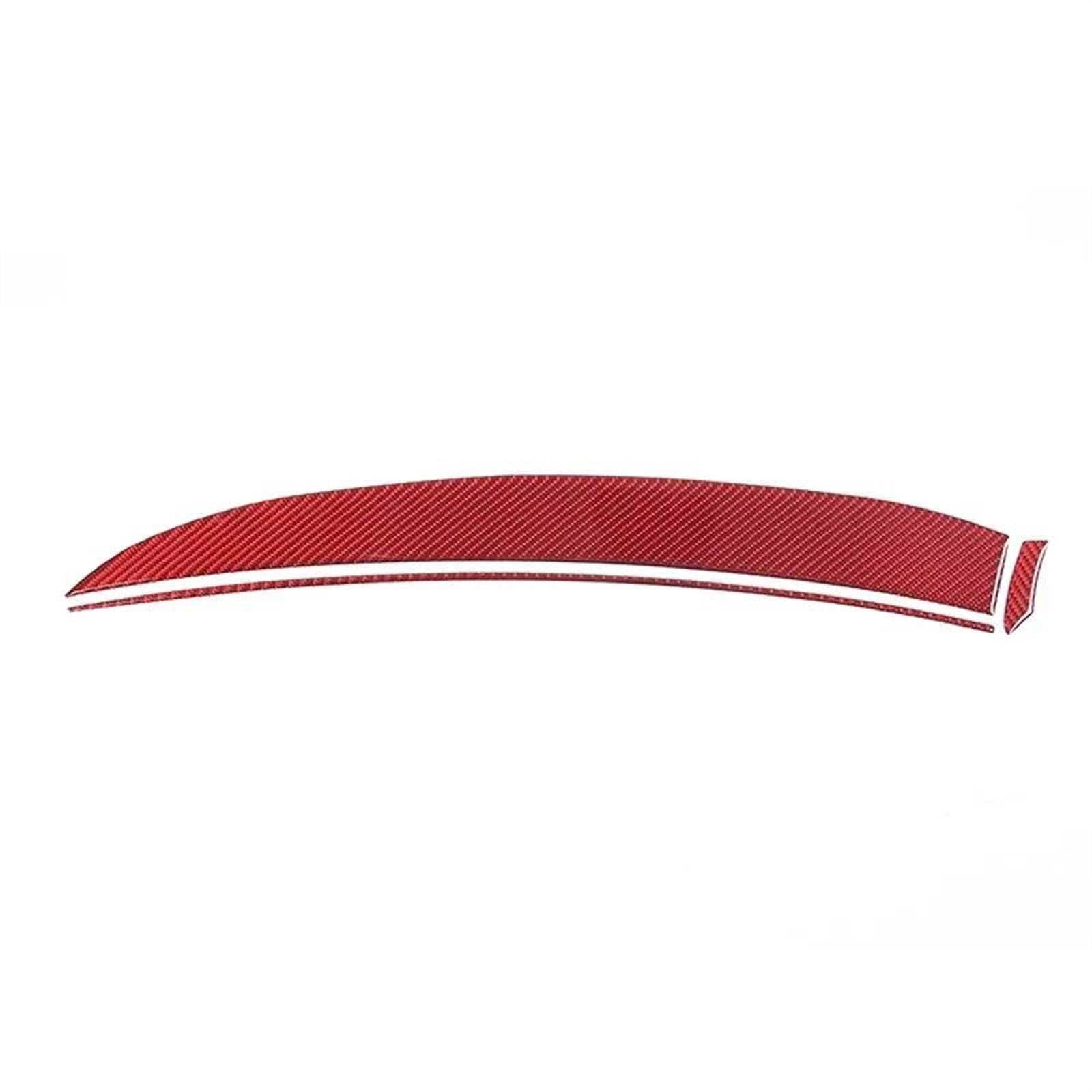 Interieurleisten Trim Für Infiniti G25 G35 G37 2007–2013, Auto-Armaturenbrett-Panel, Dekorative Aufkleber, Weiche Kohlefaser, Innenzubehör, 3 Stück Auto Styling Zierleisten(Rot) von QINSHU