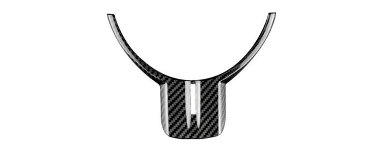 Interieurleisten Trim Für Toyota 86 Für Subaru Für BRZ 2012-2016 Real Carbon Fiber Auto Lenkrad Rahmen Trim Abdeckung Aufkleber Auto Innen Zubehör Auto Styling Zierleisten(Schwarz) von QINSHU