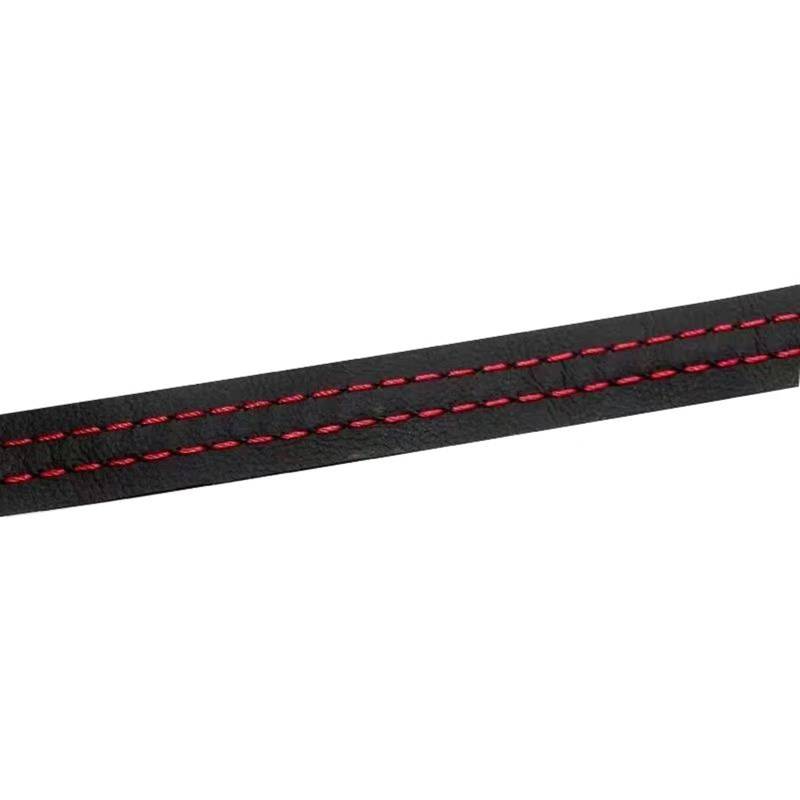 Interieurleisten Trim Leder DIY Auto Zierleisten Zierleiste Universal Interieur Dekorative Linie Streifen Für Tür Linie Streifen Tür Armaturenbrett Aufkleber Auto Styling Zierleisten(Rot,1M) von QINSHU