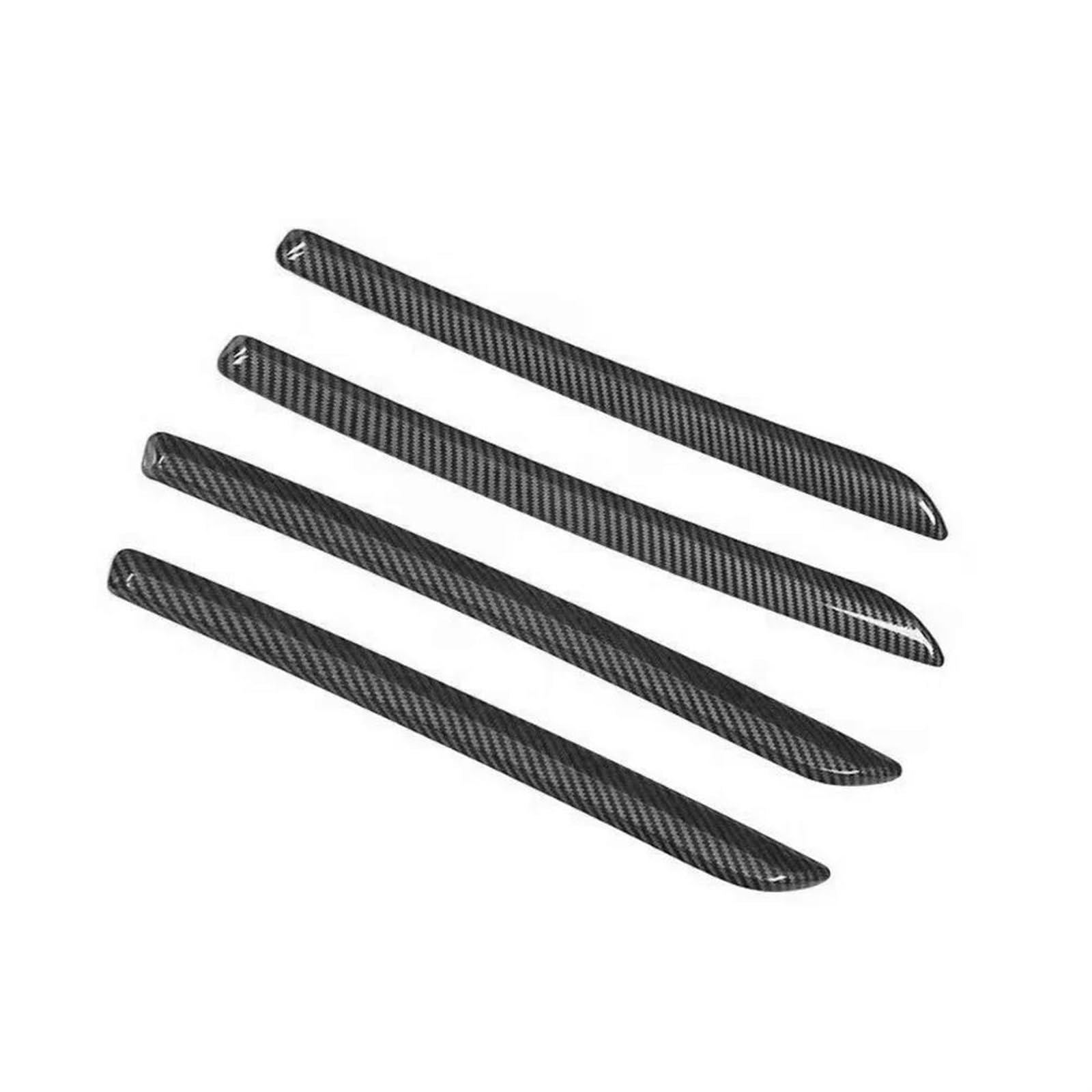 Interieurleisten Trim Rote Mittelkonsole Armaturenbrett Zierleisten ABS Autotür Dekoration Abdeckung Aufkleber Carbon Fiber Stil Für A3 8V S3 2014-2020 Auto Styling Zierleisten(4Pieces Car Door A) von QINSHU