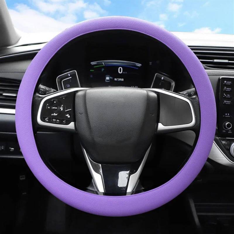 Interieurleisten Trim Universal Auto Silikon Lenkradbezug Elastische Handschuhbezug Textur Weiche Mehrfarbige Auto Dekoration Abdeckungen Zubehör Auto Styling Zierleisten(Violett) von QINSHU