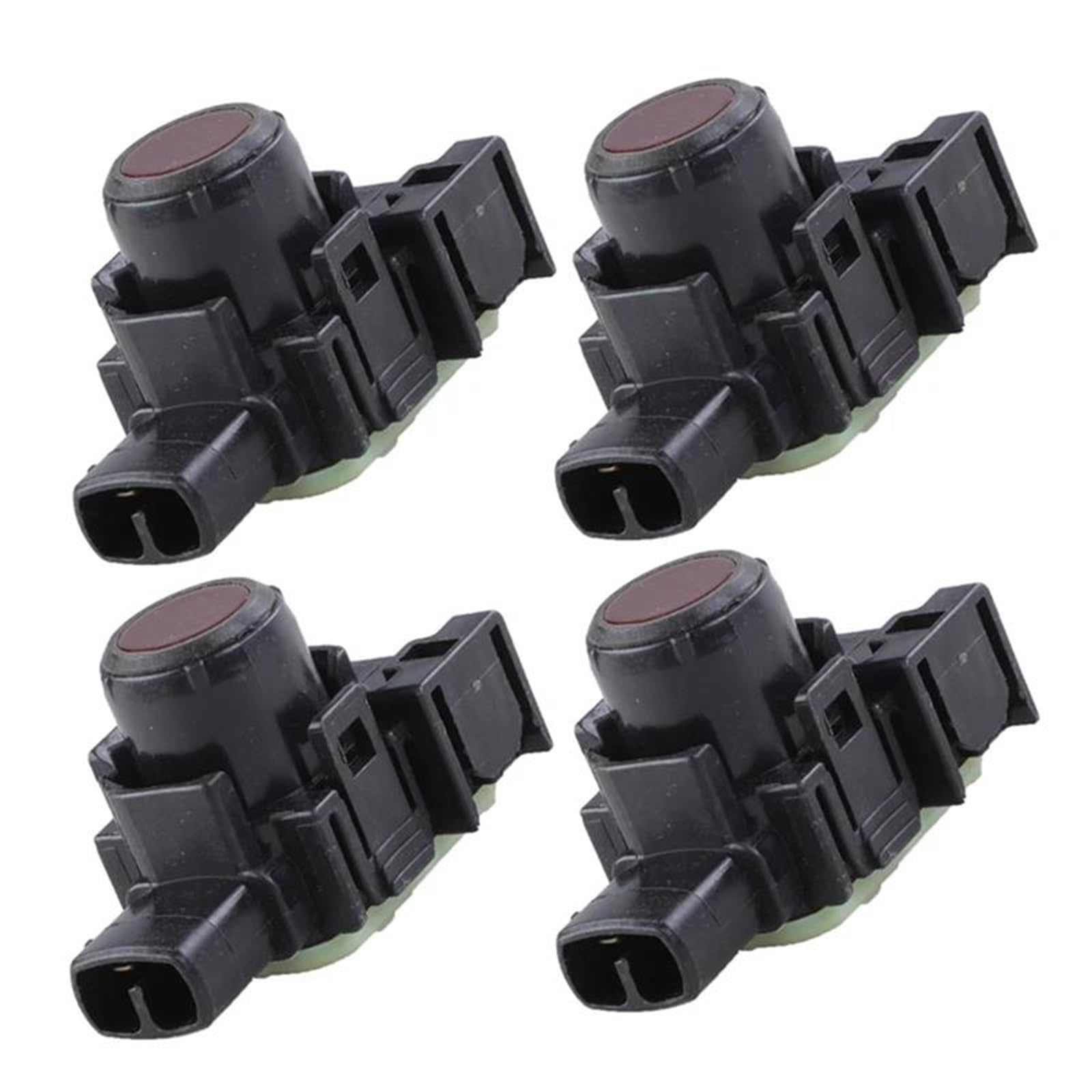 Parkassistent-Sensor Auto Auto Zubehör Parkplatz PDC Ultraschall Sensor 87621SJ000 87621-SJ000 Für Subaru Für Forester 2019-2021 Vorne Hinten Parksensor(Rot,4 Pieces) von QINSHU