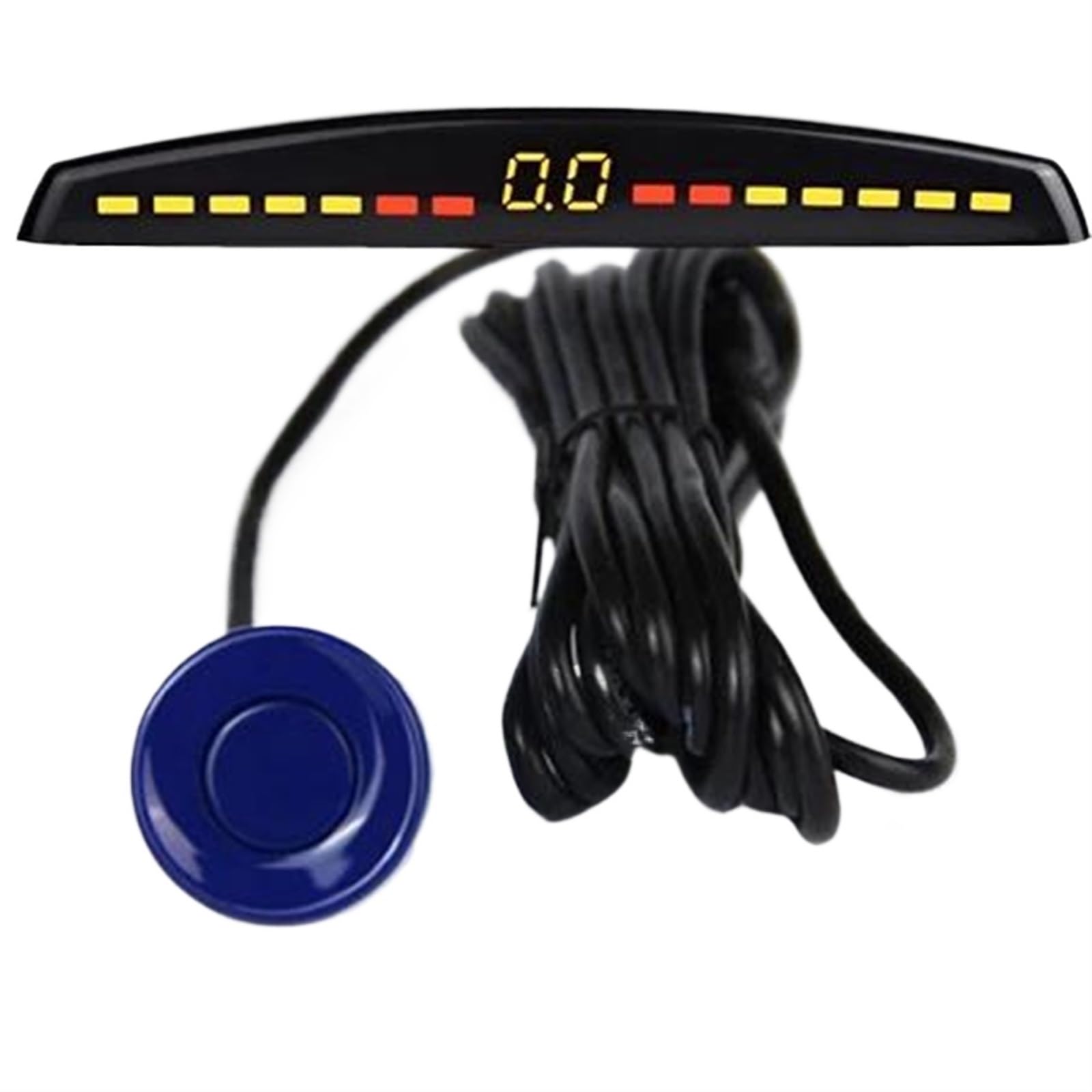 Parkassistent-Sensor Auto-Parksensor, Automatische Parktronic-Anzeige, Rückfahrkamera-Einparkradar-Monitor-Detektorsystem Mit 4 Sensoren Vorne Hinten Parksensor(Blau) von QINSHU