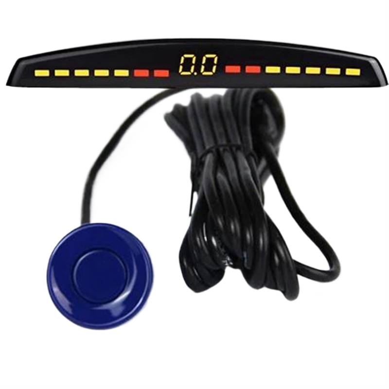 Parkassistent-Sensor Auto-Parksensor, Automatische Parktronic-Anzeige, Rückfahrkamera-Einparkradar-Monitor-Detektorsystem Mit 4 Sensoren Vorne Hinten Parksensor(Blau) von QINSHU