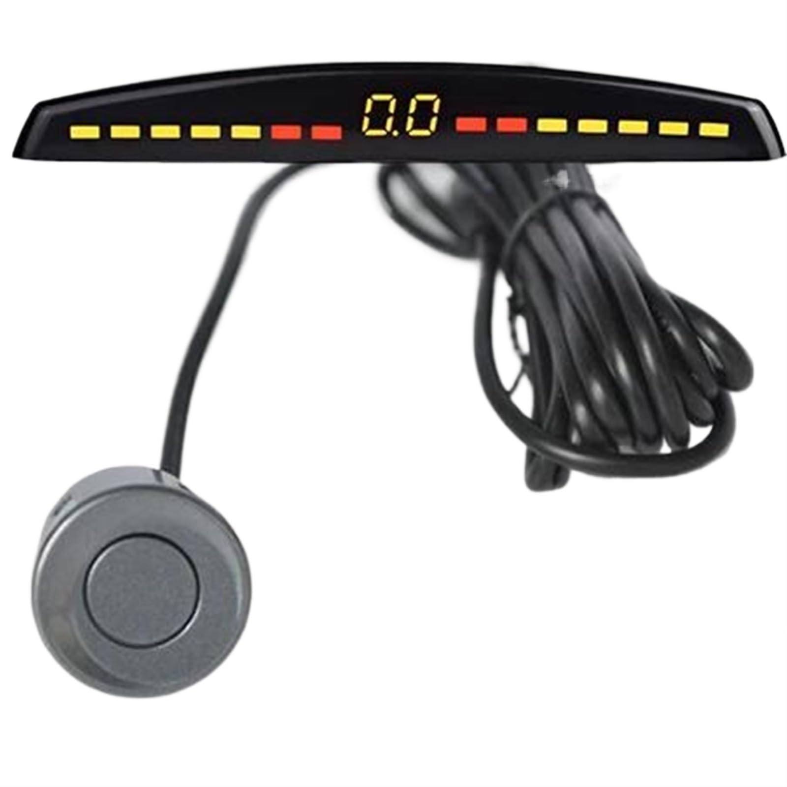 Parkassistent-Sensor Auto-Parksensor, Automatische Parktronic-Anzeige, Rückfahrkamera-Einparkradar-Monitor-Detektorsystem Mit 4 Sensoren Vorne Hinten Parksensor(Grey) von QINSHU