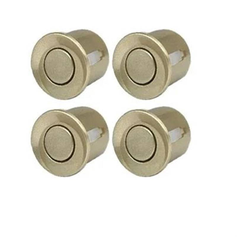 Parkassistent-Sensor Parksensor-Kit Für Autos Mit Automatischer Parktronic-Rückfahrüberwachung, 22 Mm, 4 Sensoren, Radarwarnsystem, Hintergrundbeleuchtung Vorne Hinten Parksensor(Champagne Yellow) von QINSHU