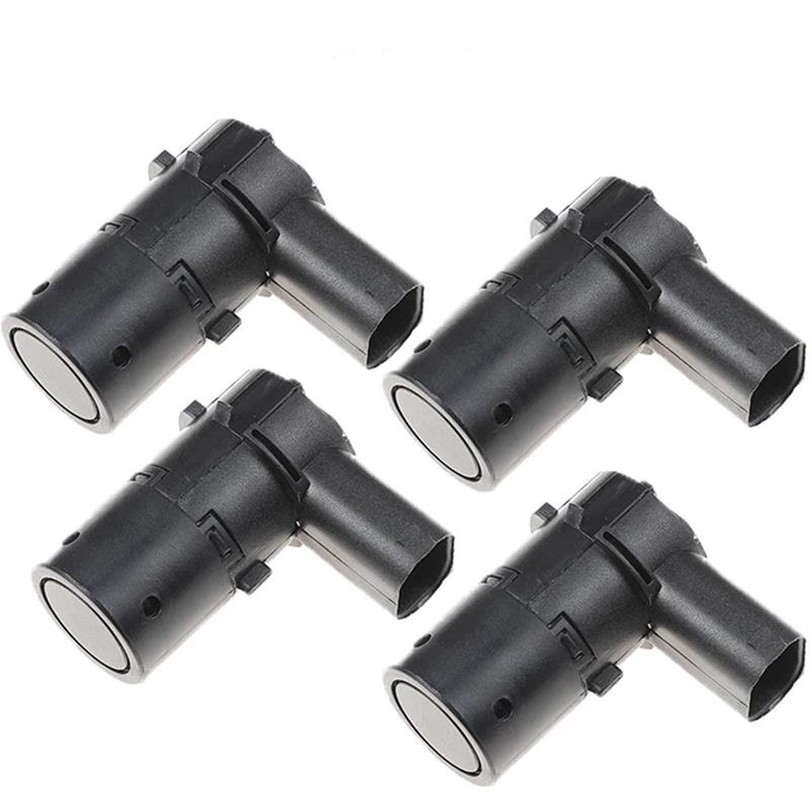 Parkassistent-Sensor Vorne Hinten 3 Pins PDC Parkplatz Sensor Für E39 E53 E60 E61 E64 E65 E83 R50 R52 R53 525i 530i 540i Für M5 Für X5 Z4 Vorne Hinten Parksensor(4 Pieces Black) von QINSHU