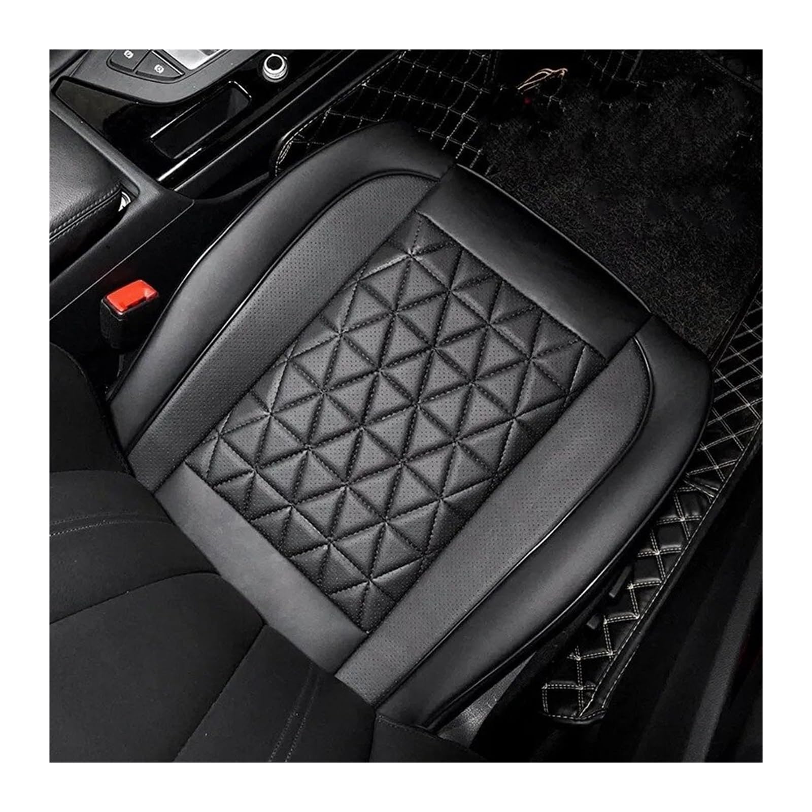 QINSHU Autositzbezüge Für A3 Für A4 Für A5 Für A8 Für Q5 Für Q7 Für S7 -Autositzbedeckungen Kissen Für Autos Truck Sitzbezug Auto(Black 1pc) von QINSHU