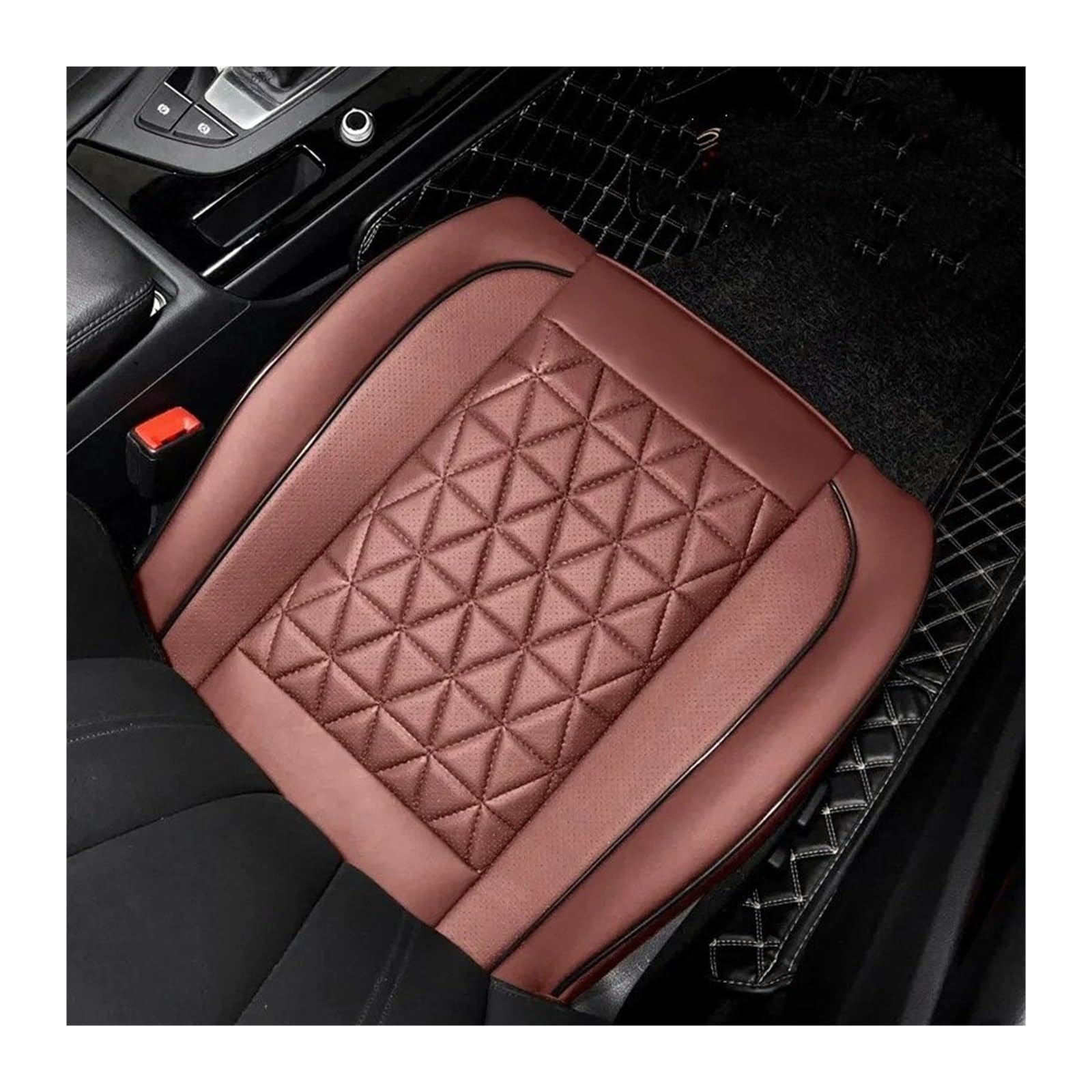 QINSHU Autositzbezüge Für Buick Für Enclave for Encore for Envision Autositzbedeckungen Kissen Trucks SUV Kunstleder -Aufbewahrungstaschen SUV Sitzbezug Auto(Brown 1pc) von QINSHU