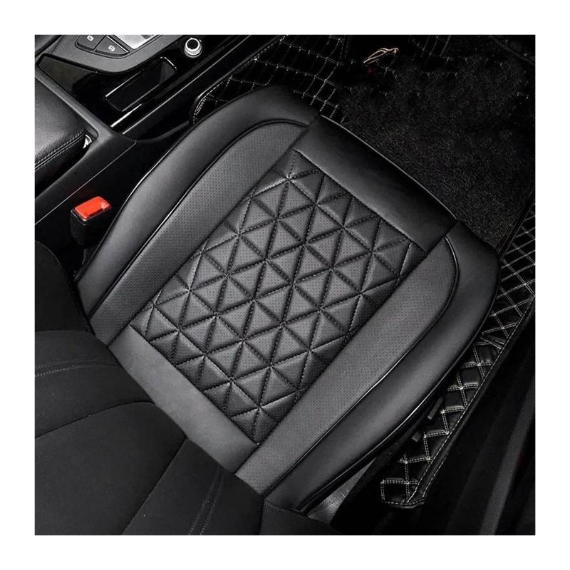 QINSHU Autositzbezüge Für Cadillac Für DeVille Für SRX Autositzbezüge Kissen LKW SUV Leder Aufbewahrungstaschen Sitzbezug Auto(Black 1pc) von QINSHU