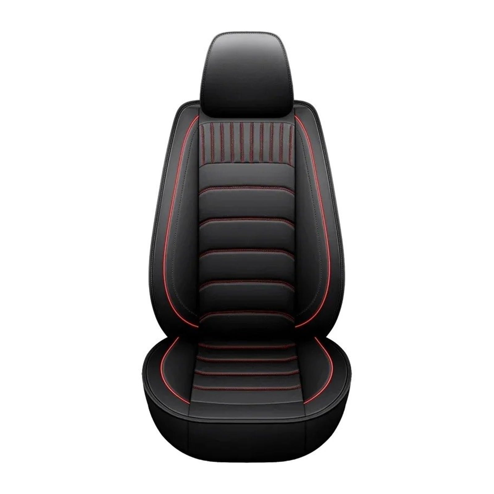 QINSHU Autositzbezüge Für Kia Für Stinger Autozubehör Innendetails Universal Pu Leder Autositzbezug Sitzbezug Auto(The Driver 1 seat) von QINSHU