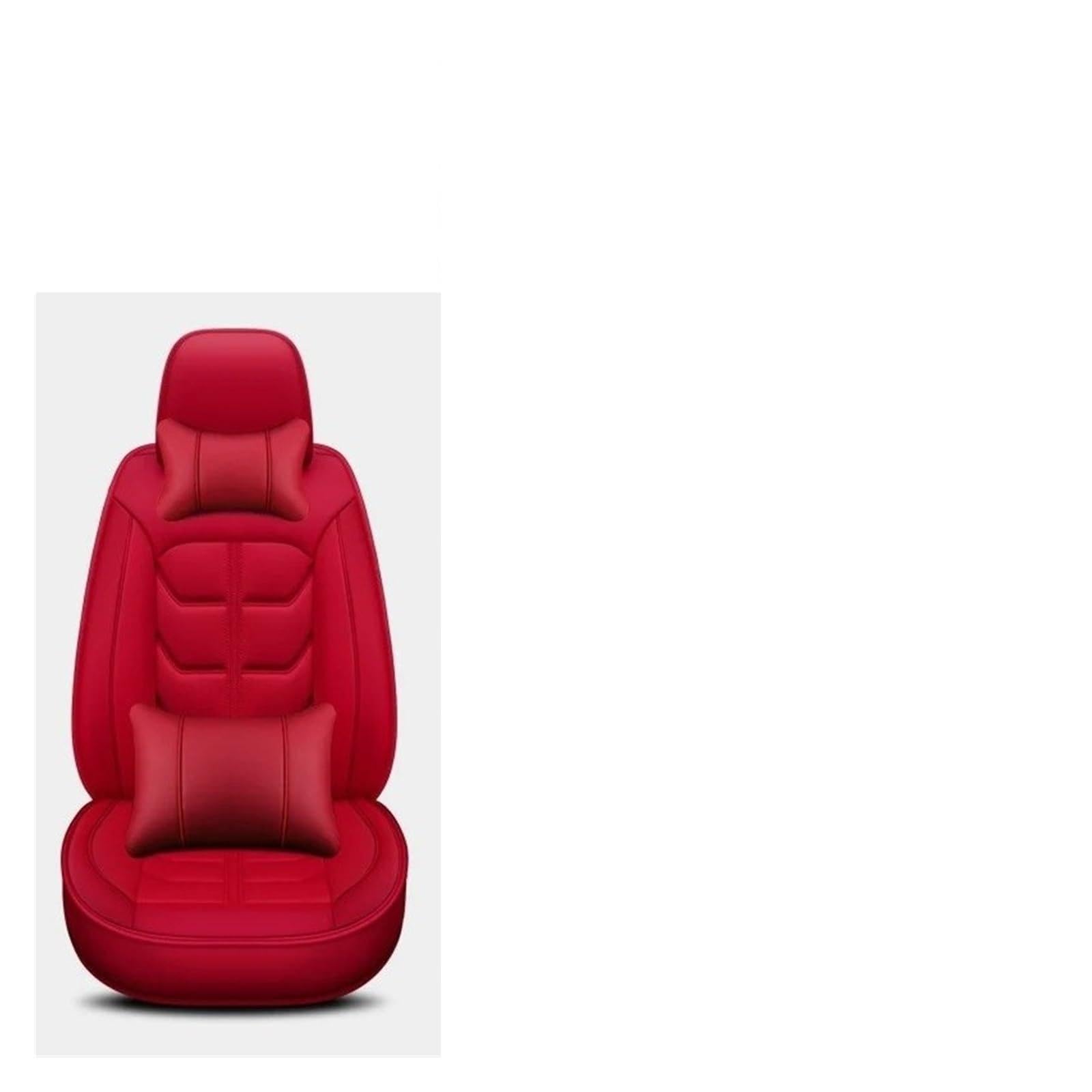 QINSHU Autositzbezüge Für Opel Für Corsa Universal Style 3D Autositzbezüge Innenausstattung Sitzschoner Sitzbezug Auto(Red 5 Seats) von QINSHU