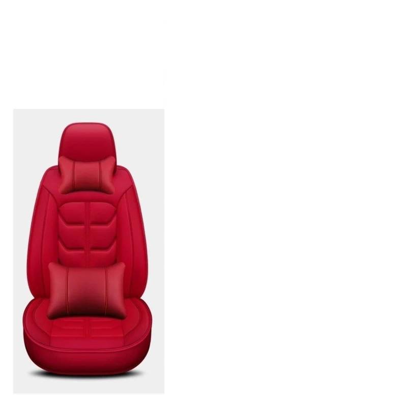 QINSHU Autositzbezüge Für Q2 Für Q5 Universal Style 3D Autositzbezüge Innenausstattung Sitzschoner Sitzbezug Auto(Red 5 Seats) von QINSHU