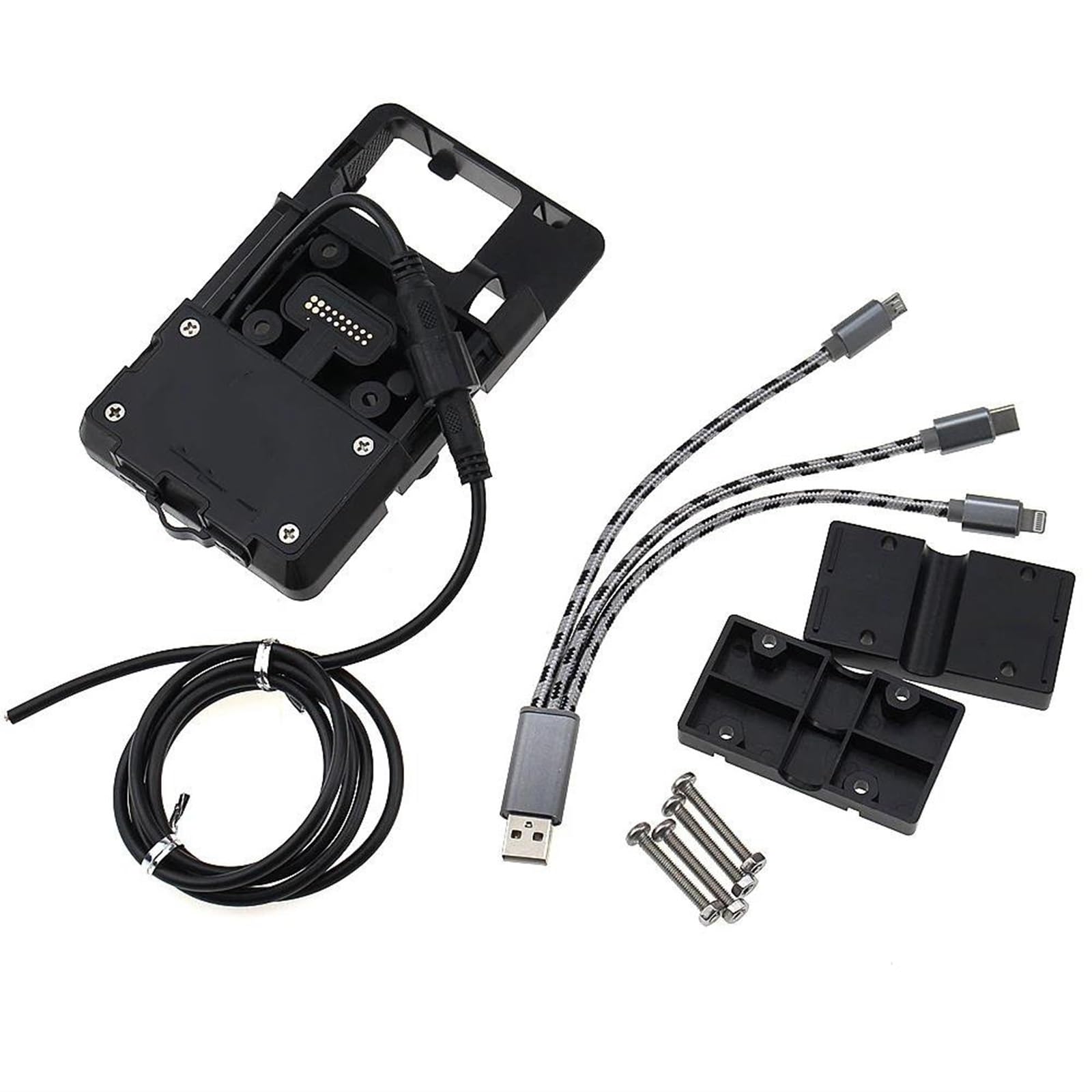 Telefonhalter Halterung GPS-Telefon-Navigationshalterung, Adapterhalter Für MT09 Für Tracer 900 2016 2017 Navigationshalterung(C) von QINSHU