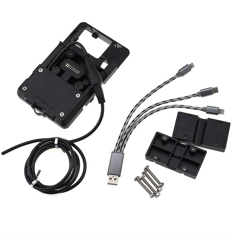 Telefonhalter Halterung GPS-Telefon-Navigationshalterung, Adapterhalter Für MT09 Für Tracer 900 2016 2017 Navigationshalterung(C) von QINSHU