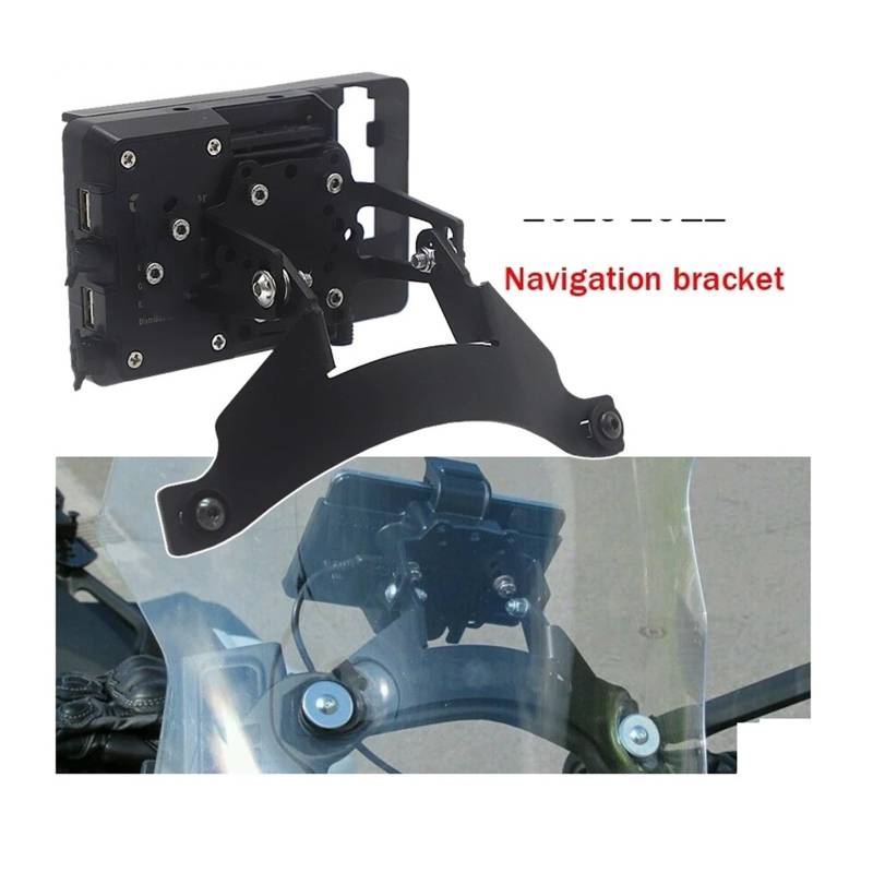 Telefonhalter-Stangensatz Für Ducati Für Multistrada 1200 2010 2011-2012 Motorrad Zubehör GPS SmartTelefon Navigation Mount Montage Halterung Adapter Halter Navigation Halterung(A) von QINSHU