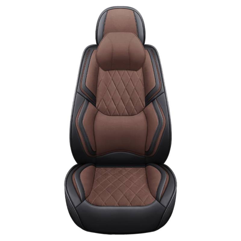 QIOZO Sitzbezüge Auto Autositzbezüge Universal Set für BMW G30 Sedan 2017-2021 520d 520i 530e 530d 530i 540i 545e m550i Auto Zubehör/Brown Luxusversion von QIOZO