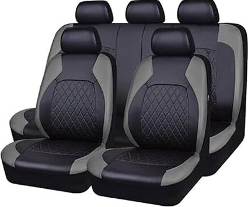 QIOZO Sitzbezüge Auto Autositzbezüge Universal Set für Ford Tourneo Connect/Tourneo Connect/Grand V408/Tourneo Courier B460/Tourneo Custom V362 Auto Zubehör_dunkelgrau von QIOZO