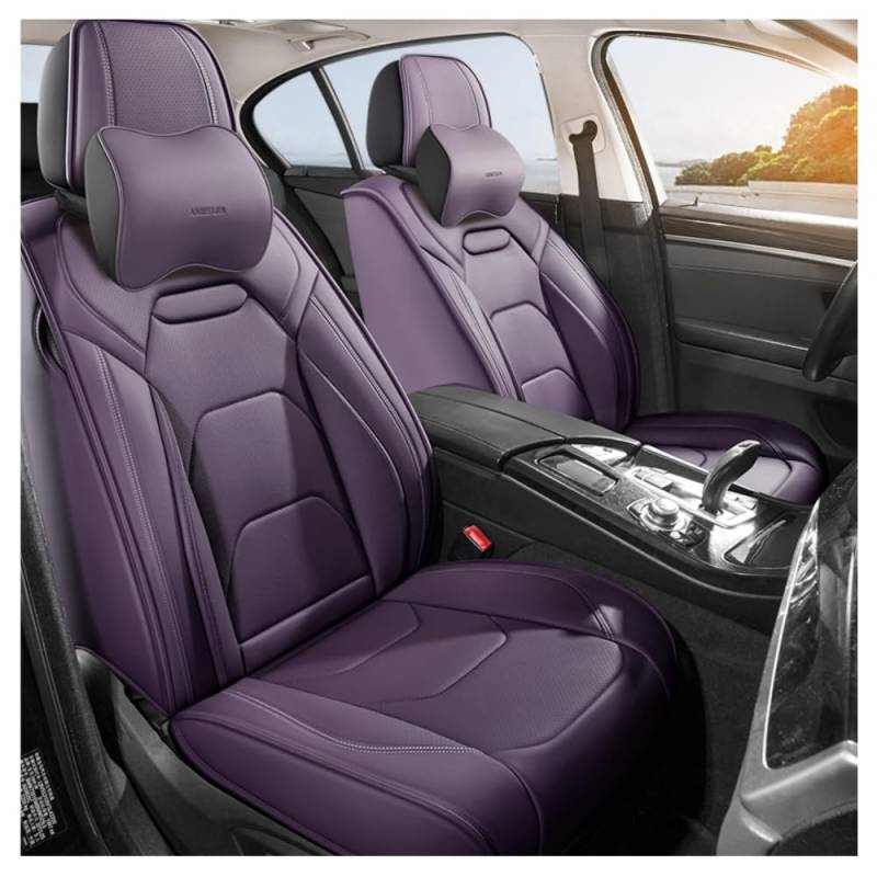 QIOZO ar Sitzbezüge, universal, vollständiges Set, für BMW 2er F45 Active Tourer 2014–2022, Autoteile, wasserdicht, Violett von QIOZO