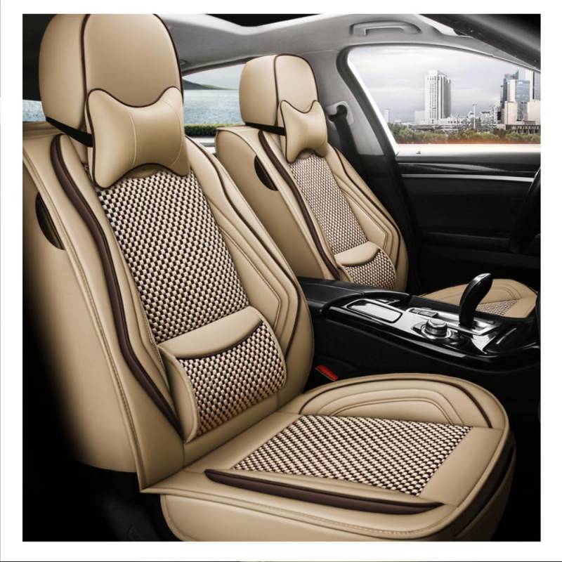 QIOZO ar Sitzbezüge Universal Komplettset für Benz X-Klasse X350d X250d Stylisches Explorer-Konzept leistungsstarkes Abenteurer-Konzept Autoteile Wasserdicht Beige von QIOZO