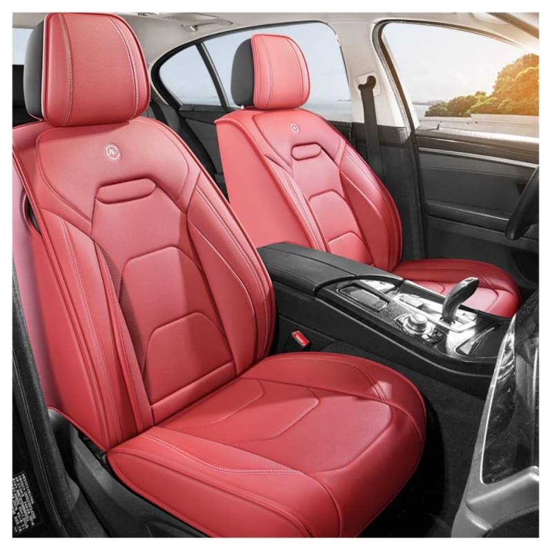 QIOZO ar Universal-Sitzbezüge, komplettes Set, für Volvo Coupe XC90 V60 V90 Sie V50 V70 C40 XC40 S80 C30 C70, Autoteile, wasserdicht, Rot von QIOZO