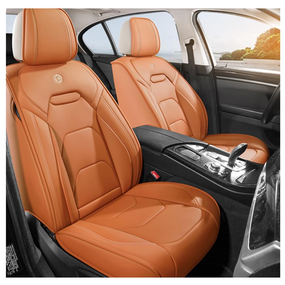 QIOZO ar Universal-Sitzbezüge, komplettes Set für Cruze Captiva Lacetti Aveo Malibu Orlando Cavalier Trax Niva SS Alero Epic Lova Spark Impala Bolt Autoteile, wasserdicht, Orange von QIOZO