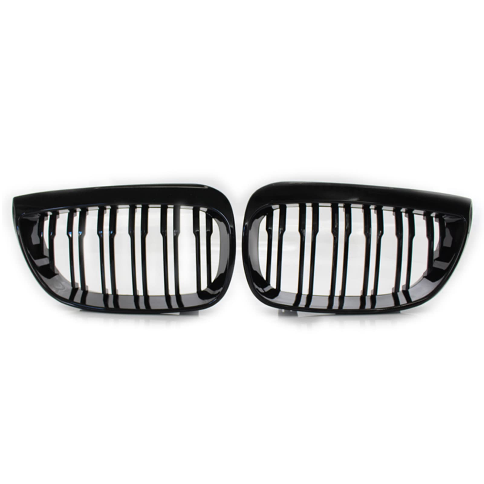 Frontgrills,QISUO Paar Kühlergrill-Ersatz für 1er E81 E87 2004-2007 Car Styling Racing Grills von QISUO