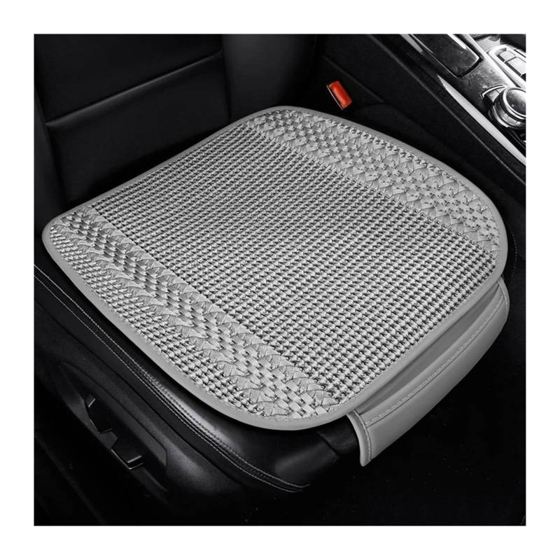 QIUYMGFG Auto-Schonbezüge Autositzschoner Atmungsaktive Sommer-Autositzbezüge aus Eisseide, universelle Sitzpolster für vorne und hinten, Schutzmatte für die Autoinnenausstattung(Gray Front 1pc) von QIUYMGFG