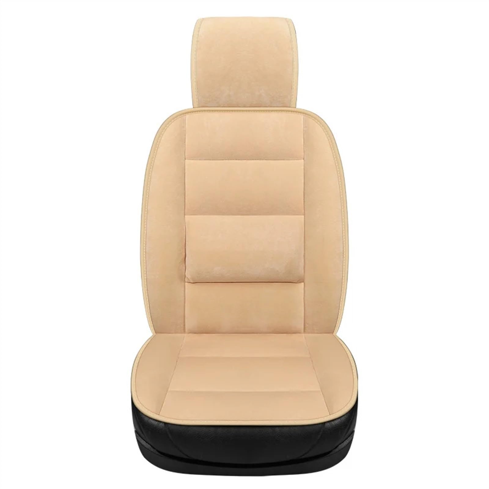 QIUYMGFG Auto-Schonbezüge Autositzschoner Autokissen Herbst und Winter Plüsch Kissenbezug Taille Verschleißfest Winter Warm Komfort Für Männer Und Frauen Allgemein(Beige) von QIUYMGFG