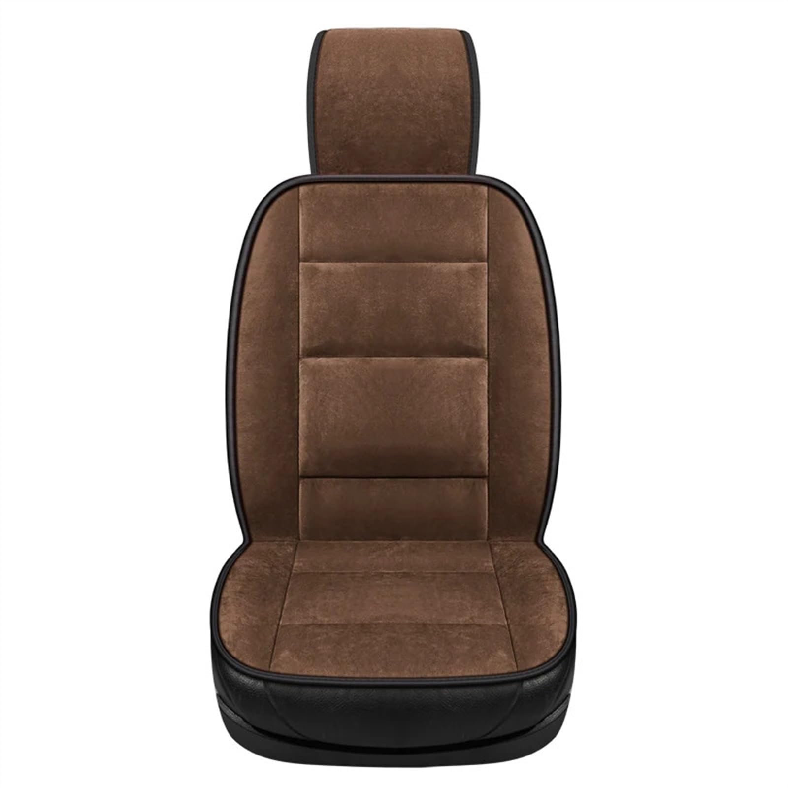 QIUYMGFG Auto-Schonbezüge Autositzschoner Autokissen Herbst und Winter Plüsch Kissenbezug Taille Verschleißfest Winter Warm Komfort Für Männer Und Frauen Allgemein(Brown) von QIUYMGFG