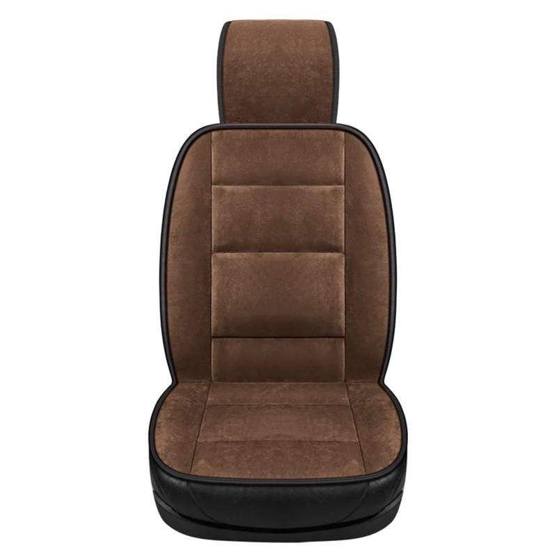 QIUYMGFG Auto-Schonbezüge Autositzschoner Autokissen Herbst und Winter Plüsch Kissenbezug Taille Verschleißfest Winter Warm Komfort Für Männer Und Frauen Allgemein(Brown) von QIUYMGFG