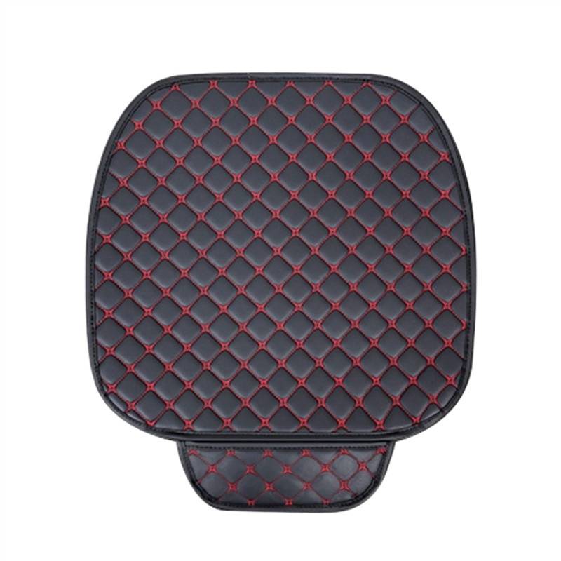 QIUYMGFG Auto-Schonbezüge Autositzschoner Universal-Autositzbezüge Pu-Leder Autositzschutz Vier Jahreszeiten Autositzkissen Stuhl Teppichpolster Autozubehör(Red Front 1pc) von QIUYMGFG