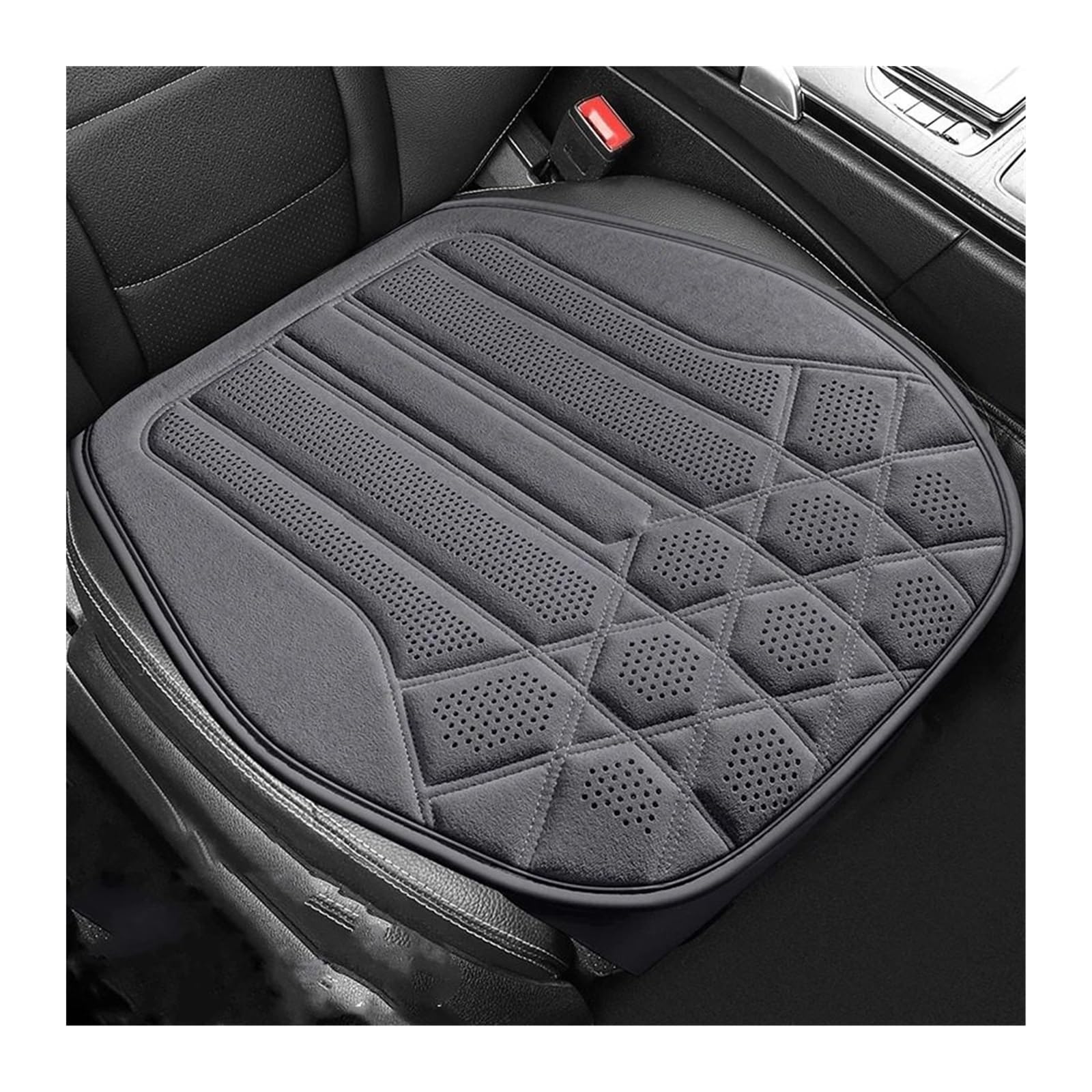 QIUYMGFG Auto-Schonbezüge Autositzschoner Universal-Autositzbezug, weiches Wildleder, Fahrersitzstützkissen, atmungsaktive Schutzmatte, Autoinnenausstattung(C-Gray 1PC) von QIUYMGFG