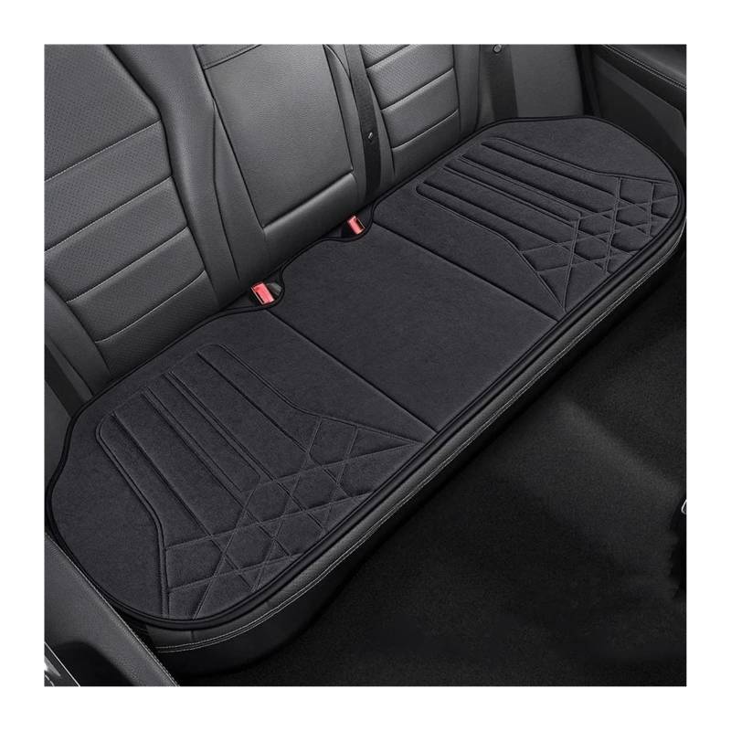 QIUYMGFG Auto-Schonbezüge Autositzschoner Universal-Autositzbezug, weiches Wildleder, Fahrersitzstützkissen, atmungsaktive Schutzmatte, Autoinnenausstattung(D-Black Gray 1PC) von QIUYMGFG