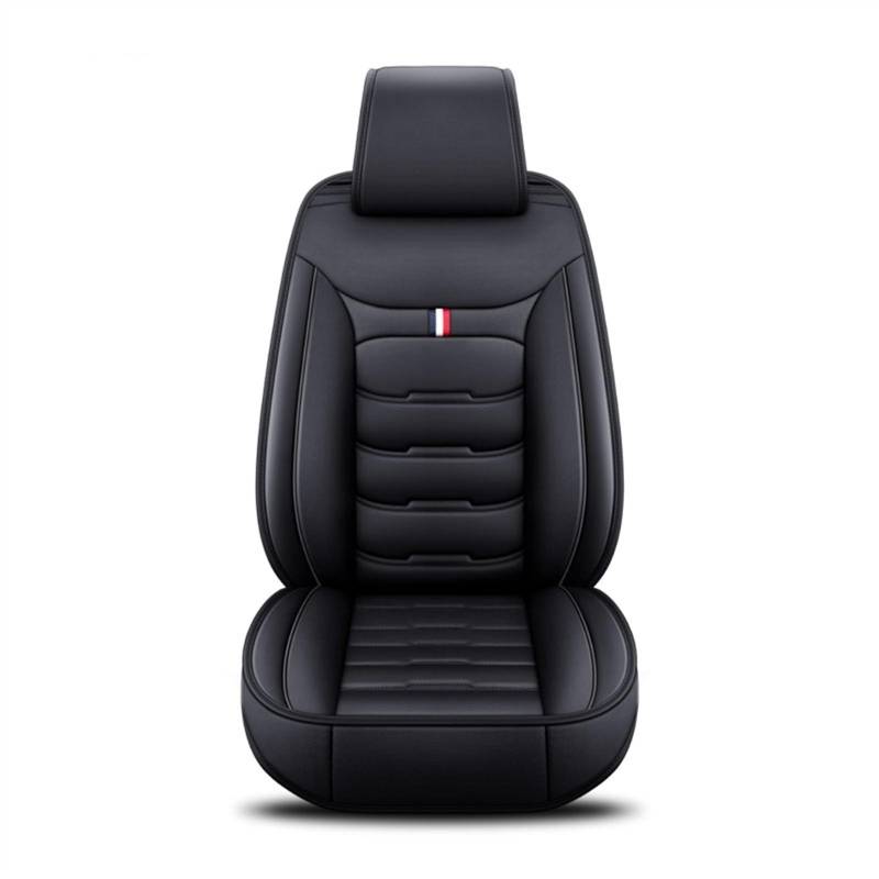 QIUYMGFG Auto-Schonbezüge Autositzschoner Universeller Autositzbezug aus Leder, Autozubehör(Black 1 Seat) von QIUYMGFG