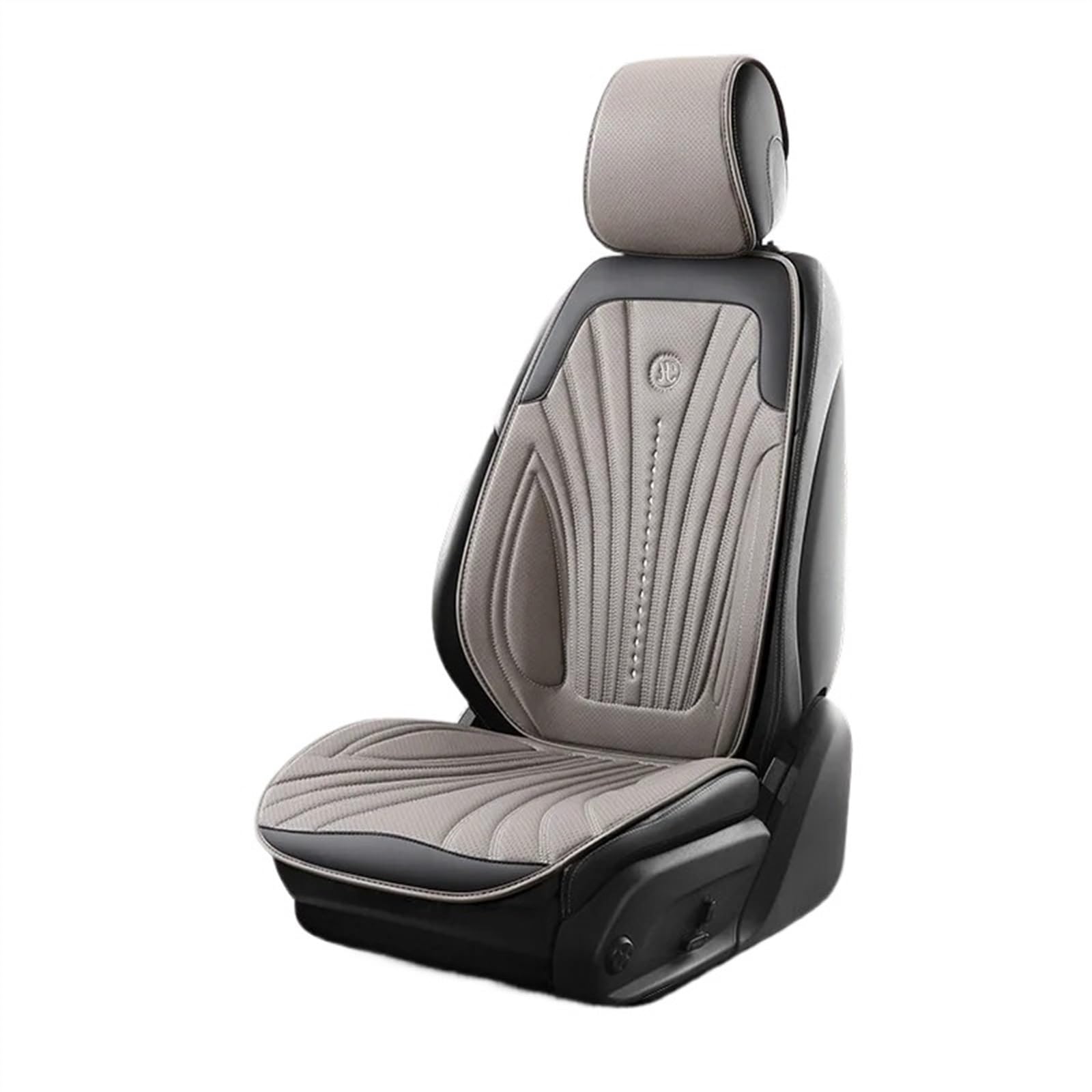 QIUYMGFG Auto-Schonbezüge Autositzschoner Wildleder Auto Vorne/Hinten Schutz Innenausstattung Autositzbezug Universal 5-Sitzer Atmungsaktives Anti-Rutsch-Kissen(1 seat Gray) von QIUYMGFG