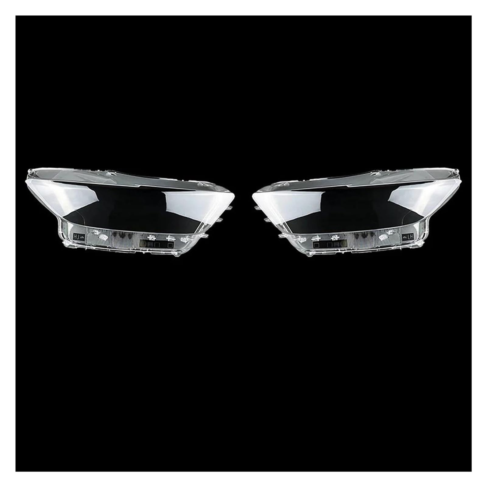 Auto Glas Scheinwerfer Abdeckung Scheinwerfer Objektiv Kappen Lampenschirm Shell Für Mustang 2014 2015 2016 2017 Transparente Scheinwerferabdeckung(1 Pair) von QJPGUHTV