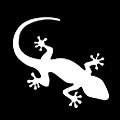 Auto PVC Aufkleber Creative Gecko On The Wall Lizard Vinyl Car Styling Cover kratzt wasserdichtes PVC(Wit) von QJPGUHTV