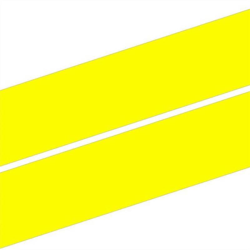 Auto PVC Aufkleber Fashion Racing Stripes Autoaufkleber Dekorationshaube Auf Der Rückseite Des Vinyldachzubehörs(Yellow,M 230x45cm) von QJPGUHTV