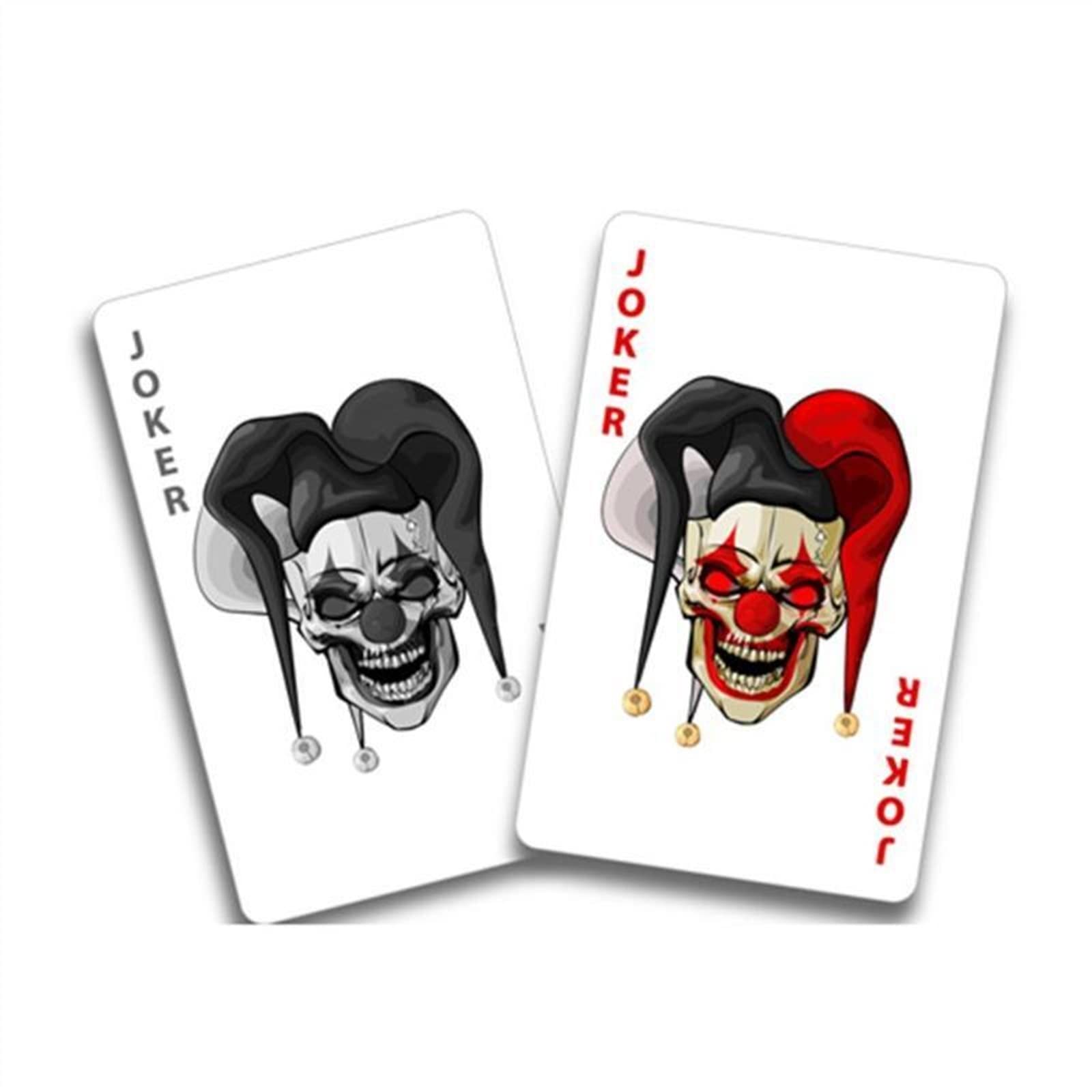 Auto PVC Aufkleber Joker Clown Zirkus Spielkarten Creepy Aufkleber PVC Motorrad Auto Aufkleber für LKW Motorrad SUV(3PCS) von QJPGUHTV