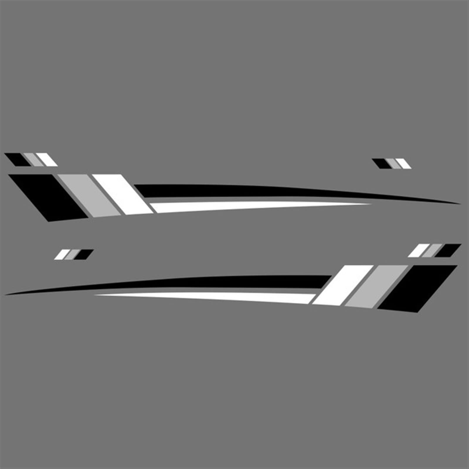 Auto PVC Aufkleber Stripe Decals Graphics Vinyl Wasserdichter Sonnenschutz-Autoaufkleber Für LKW-Motorrad-SUV(C,L 260X25CM) von QJPGUHTV