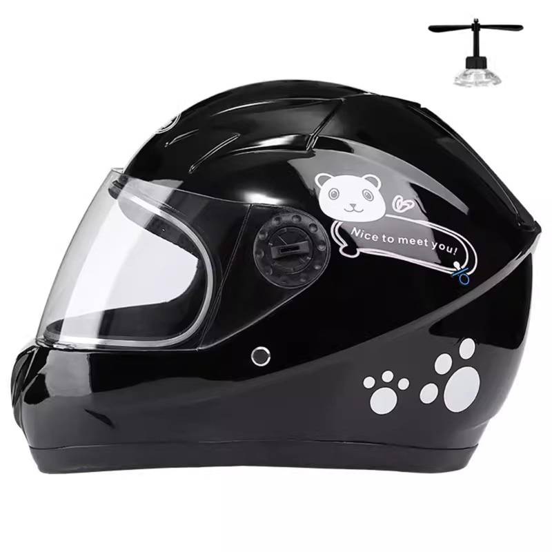 QJWMatic Kinder-Motorradhelme Integralhelm Mit Visier Für Roller ATV Moped Mädchen Jungen Für 3–8 Jahre C,50-54CM von QJWMatic