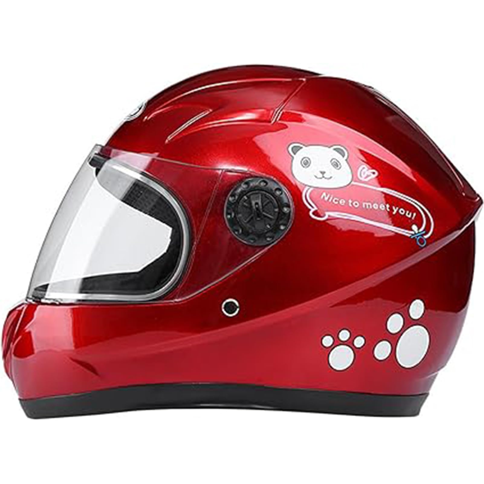 Kinder-Motorradhelme Integralhelm Mit Visier Für Roller ATV Moped Mädchen Jungen Für 3–8 Jahre D,50-54CM von QJWMatic