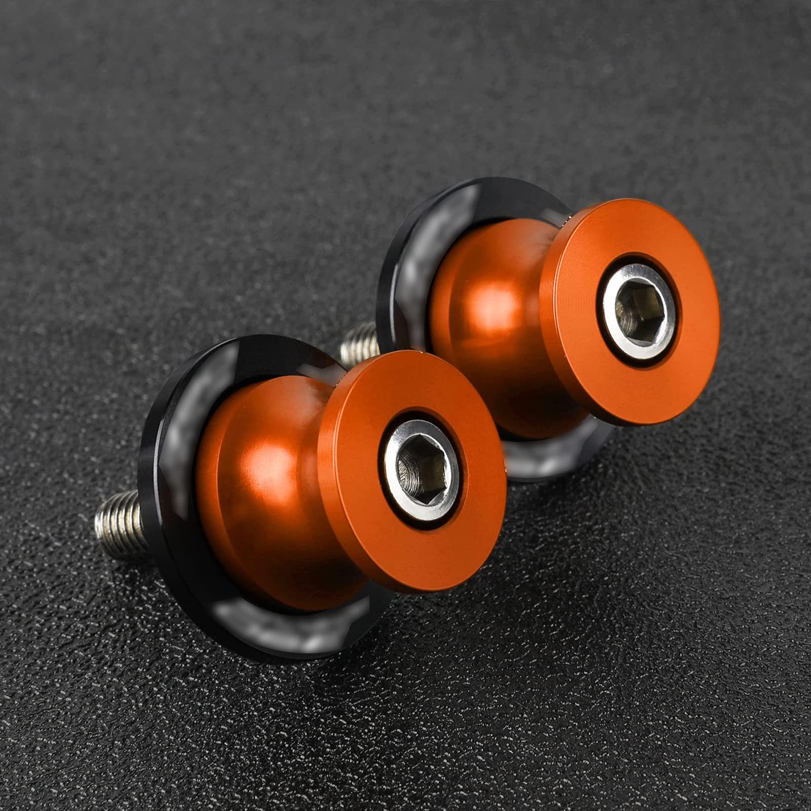 390 Adventure Montageständer Racingadapter M10 10MM Bobbins Ständeraufnahme Für 390 790 890 Adventure 2020-2024(Orange) von QJY-Motor Part-Store