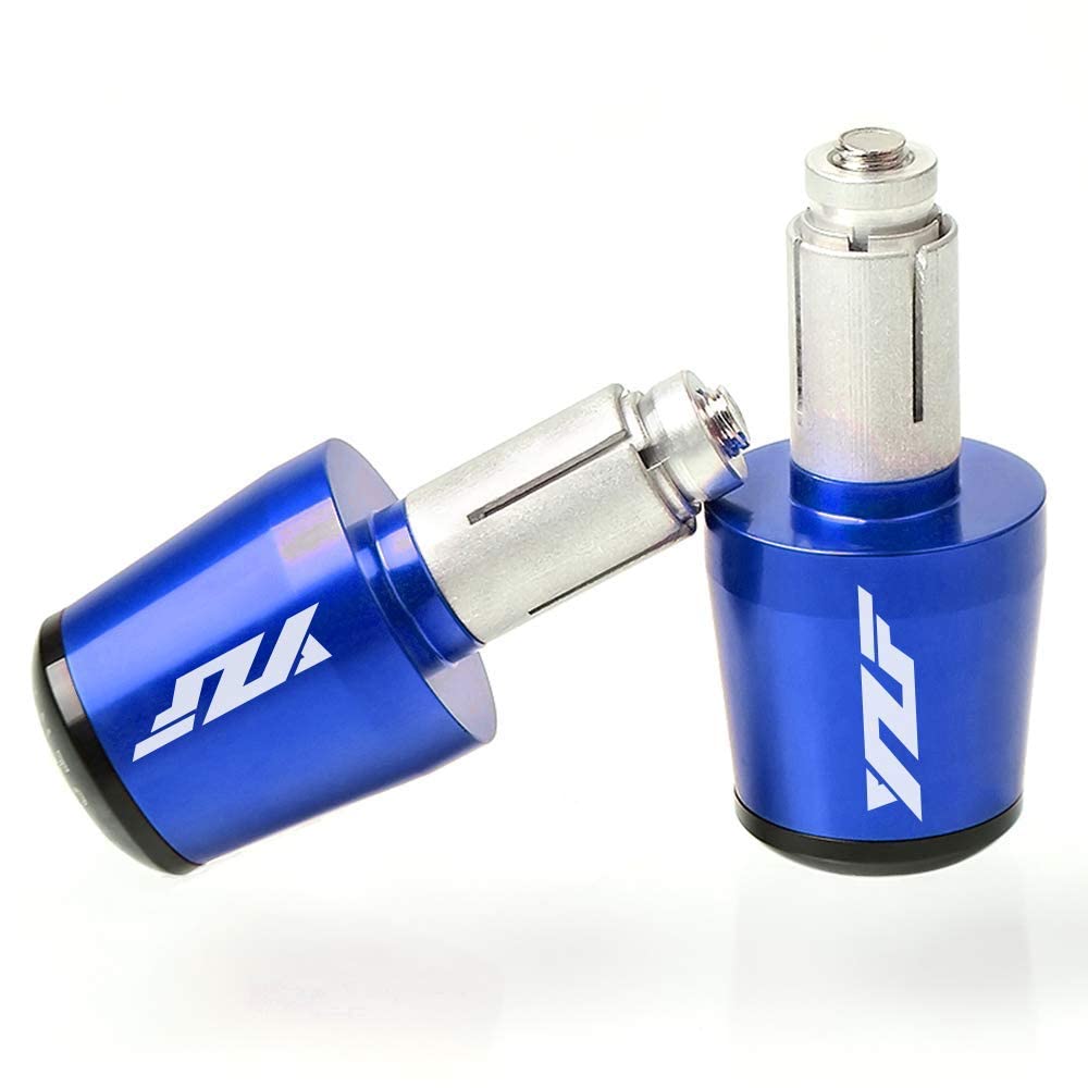 Motorrad Lenkerenden CNC Aluminium Lenker Gewichtsausgleich Für YZF R125 YZF-R125（Blau） von QJY-Motor Part-Store