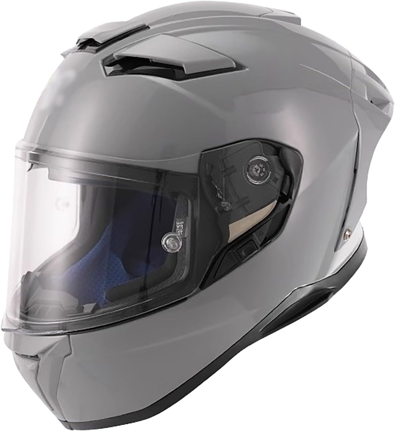 Integralhelm Motorradhelm mit Sonnenblende ECE/DOT Zertifizierung Rollerhelm Damen & Herren Sport Motorrad-Helm Racing Moto-Cross Helm J,L=55-58cm von QKBMFK