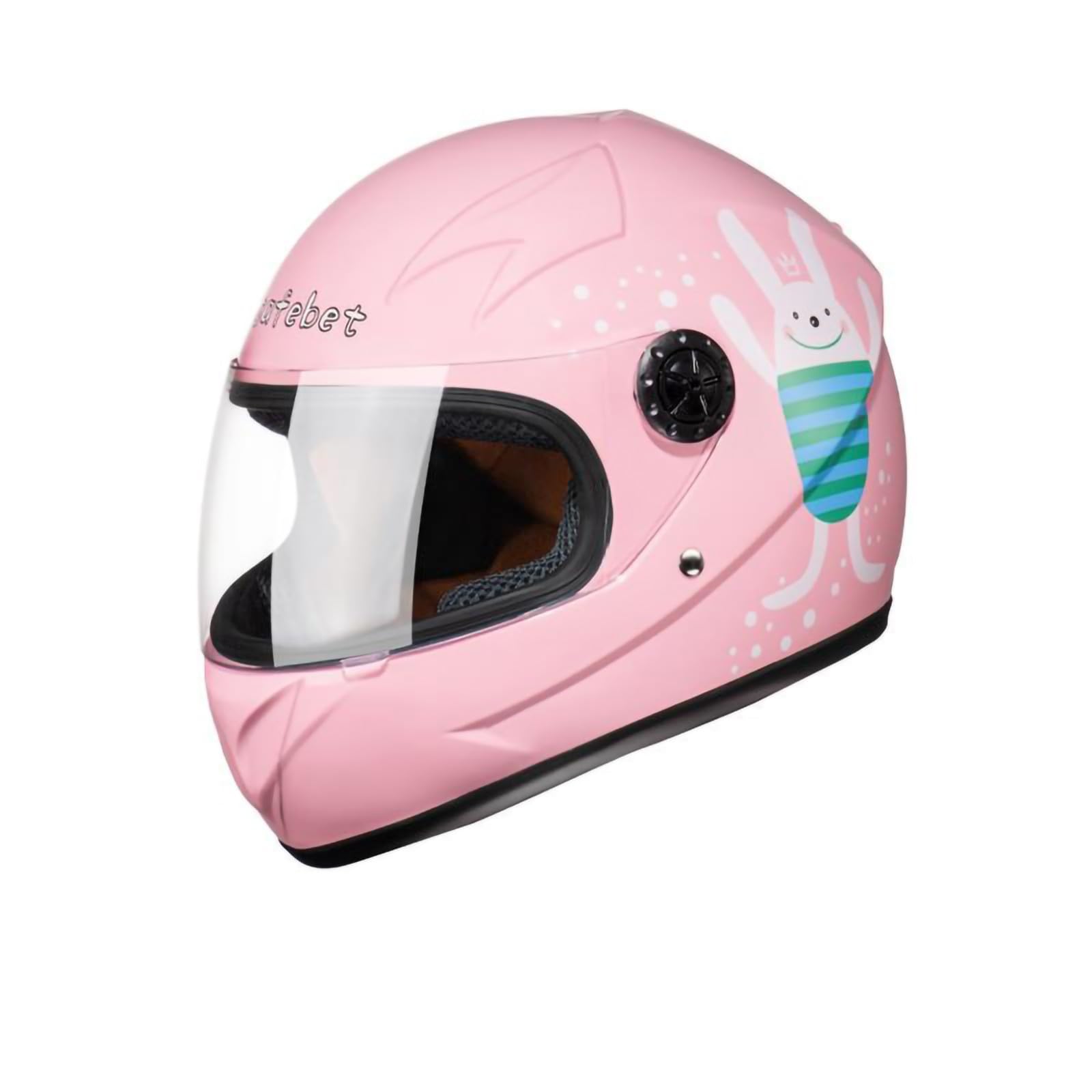 Motorradhelm Für Kinder Leicht Integralhelm Kinder Geeignet Für Kinder Im Alter Von 2–10 Jahren Für Balance Bike Scooter Roller Skates Schnellverschluss Herausnehmbar Waschbar A,50-52 von QKBMFK