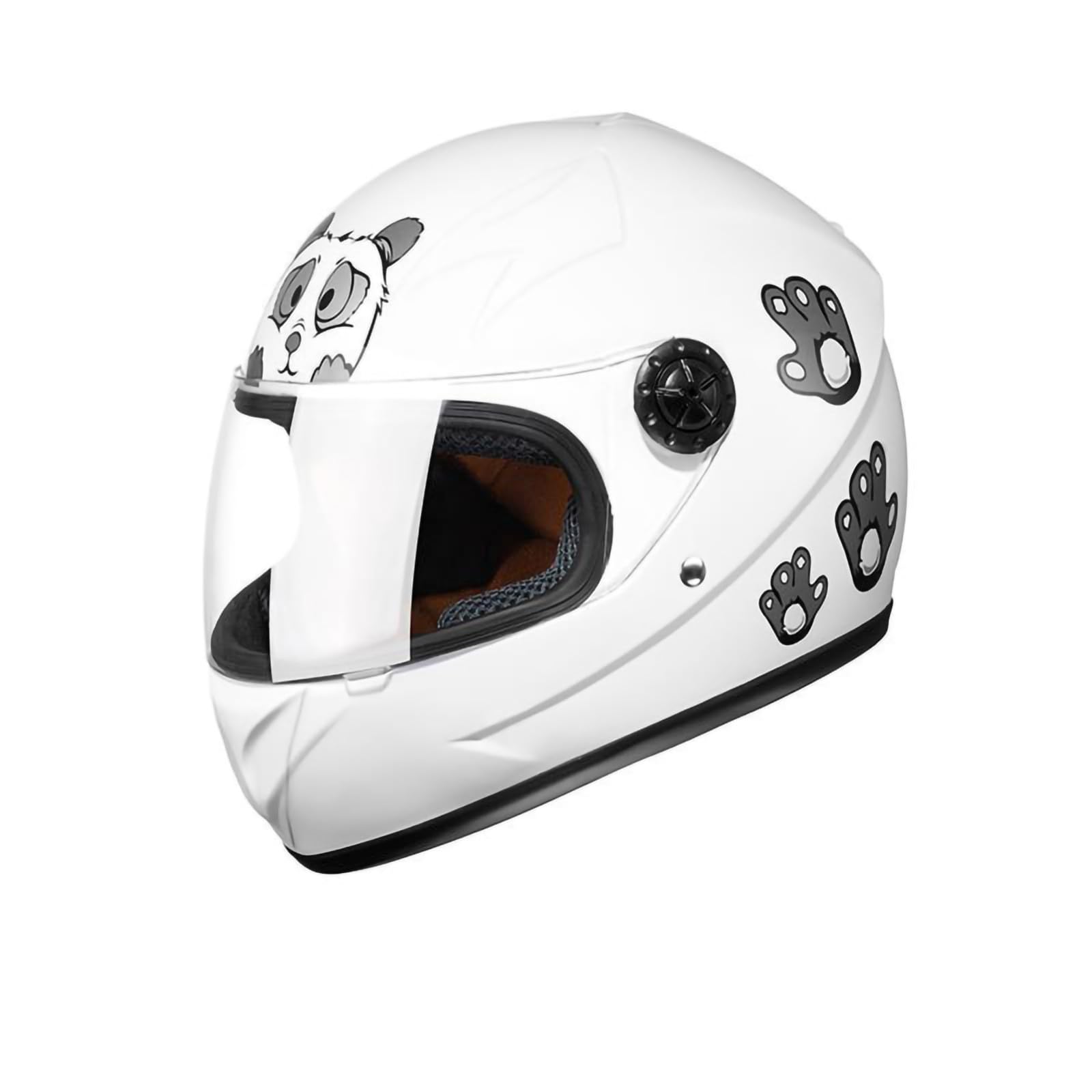 Motorradhelm Für Kinder Leicht Integralhelm Kinder Geeignet Für Kinder Im Alter Von 2–10 Jahren Für Balance Bike Scooter Roller Skates Schnellverschluss Herausnehmbar Waschbar D,50-52 von QKBMFK