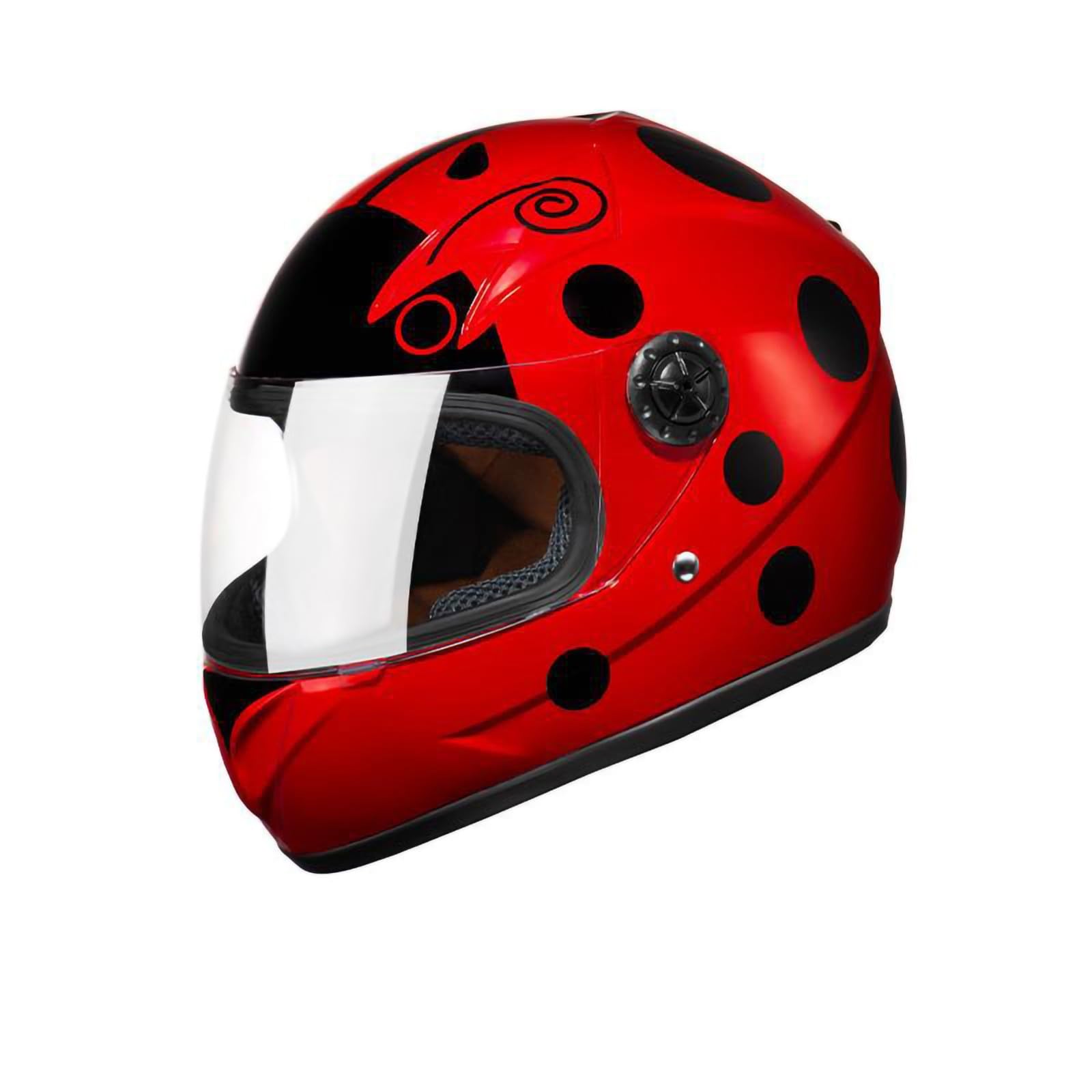 Motorradhelm Für Kinder Leicht Integralhelm Kinder Geeignet Für Kinder Im Alter Von 2–10 Jahren Für Balance Bike Scooter Roller Skates Schnellverschluss Herausnehmbar Waschbar E,50-52 von QKBMFK