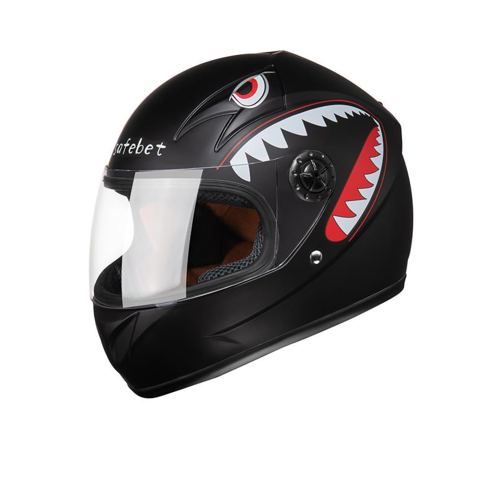 Motorradhelm Für Kinder Leicht Integralhelm Kinder Geeignet Für Kinder Im Alter Von 2–10 Jahren Für Balance Bike Scooter Roller Skates Schnellverschluss Herausnehmbar Waschbar G,50-52 von QKBMFK